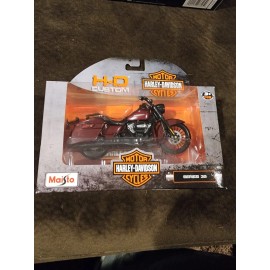 Undisclosed Maisto Harley Davidson Series 39 2017 Road King Special 1:18 Maroon Color