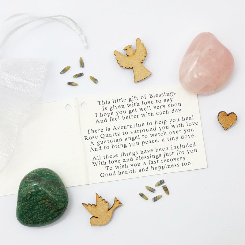 Get Well Soon Gemstone Bag of Good Wishes, a unique