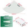 SAYAYO Glass Corner Shelf for Wall, Tempered Floating Glass Shelves