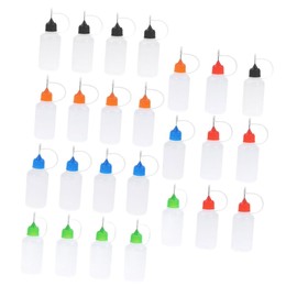 TEHAUX 25 Pack Paint Bottles 30ml Squeeze Bottles for Pigment Epoxy Latex Caulking Glue