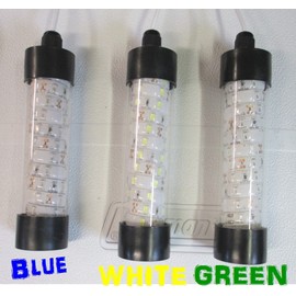 Fire Water Marine 12V LED White OR Blue Underwater Submersible Night Fishing Light Crappie Squid Boat (White)