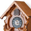 TIMEGEAR Cuckoo Clock with Night Mode, Singing Bird and Carved