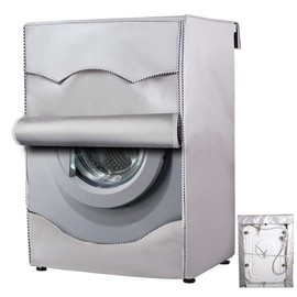 Mr.You Washing Machine Dustproof Cover for Front Washing Machine (Silver)