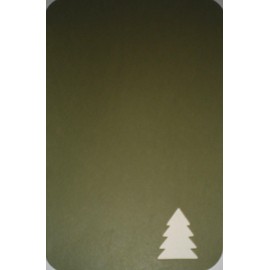 Green Christmas Tree Note Cards w/ Envelopes