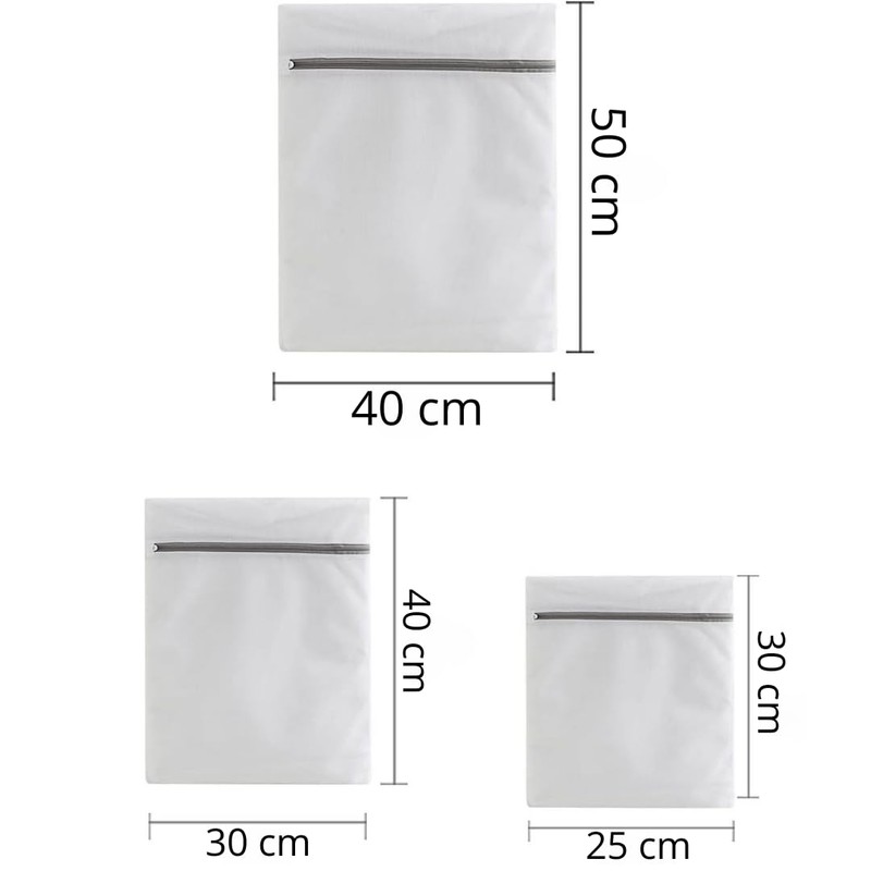 Set of 3 Thick Mesh Laundry Bags