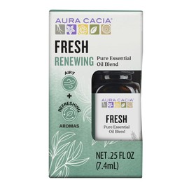 Aura Cacia Fresh Essential Oil Blend, Boxed 0.25 fl. Oz.