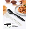 Silicone Flexible Fork, 11.6 Inch Heat Resistant Cooking Fork, Large