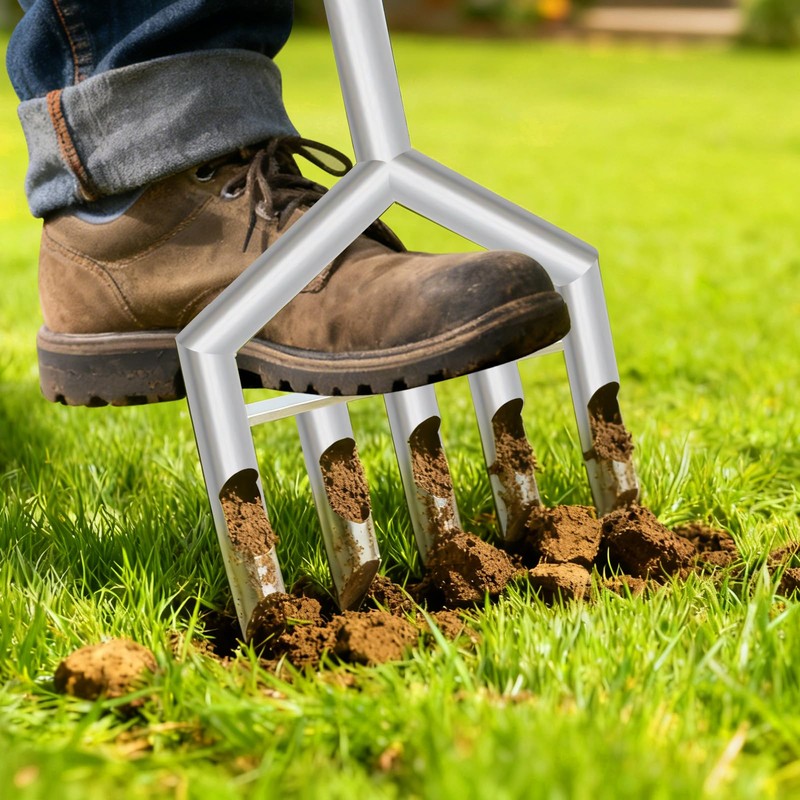 Manual Core Aerator Lawn Tool - Lawn Aeration Tool with
