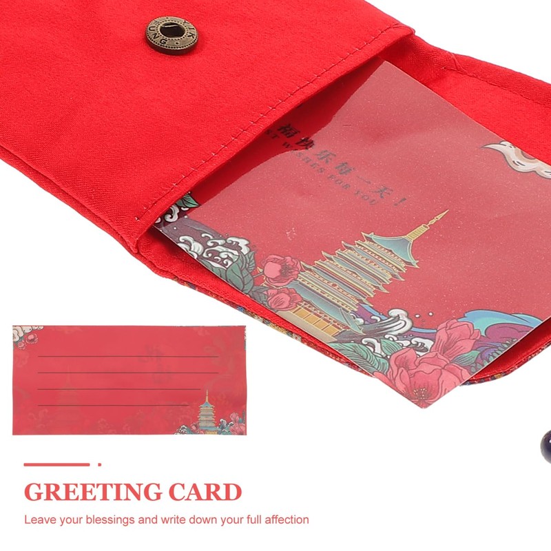 KALLORY Red Envelopes Wedding Congratulation Bags Chinese Style Money Envelopes