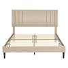 Decoro Chicago Modern Tufted Upholstered Platform Full Size Bed Frame,