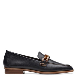 Clarks Women's Sarafyna Iris Black Leather 6 M