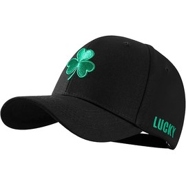 St Patricks Day Hat, Shamrock Baseball Cap for Men & Women, Adjustable Fit, for Irish Clover Accessories