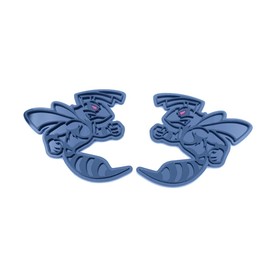 2Pc Hornet Badges Emblem Big BOY BEE 3D Fender Angry Agressive Badges Sticker Nameplate Replacement for Universal Car Body Motorcycle SUV Door Window Decoration (Black Red)