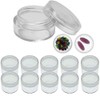 10 Clear Empty Containers Jars Cosmetic Pot Small Travel Sample