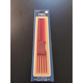 Ajax Vintage NOS 70's 80's AJAX Unbreakable Red Comb With Lift Combo Pick
