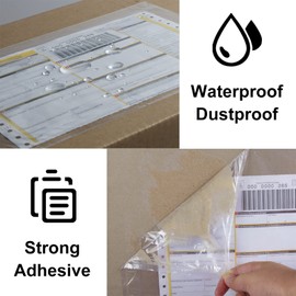 LabelMore Packing Slip Envelope Pouches 6" x 9" Shipping Label Sleeves Clear Plastic Adhesive Packing List Envelope (100pcs)