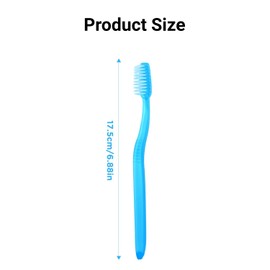 20-Pack Blue Disposable Toothbrushes for Travel - Convenient & Hygienic, Easy-to-Carry Oral Care