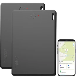 Callstel Airtags Compatible: Set of 2 Key Finders, Wireless Charging, Credit Card Format (Tracking Devices, Keytags, Key Tags)