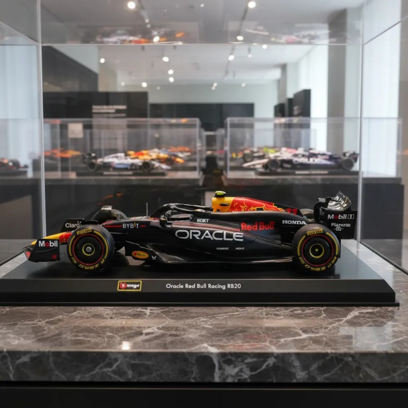 Auto Race Oracle Rb20 2024 Escala 1:24 C/casco Checoperez#11 Azul