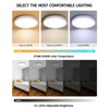 Flush Mount 12 Inch LED Ceiling Light Fixture, 24W Super