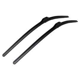 TRQ Premium Windshield Wiper Blades 26 & 26 Inch Silicone Coated & Water Repellent Wipers for Front Windshield Replacement Wiper Blades for Vehicle, Easy-Install Wipers with All-Season Performance