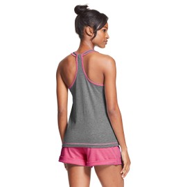 U.S. Polo Assn. Womens Pajama Sets Racerback Tank and Shorts Sleepwear PJs Set Charcoal Heather X-Large