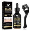 Beard Growth Serum&Beard Massage Derma Roller,Beard Care Nutritional Oil, Making