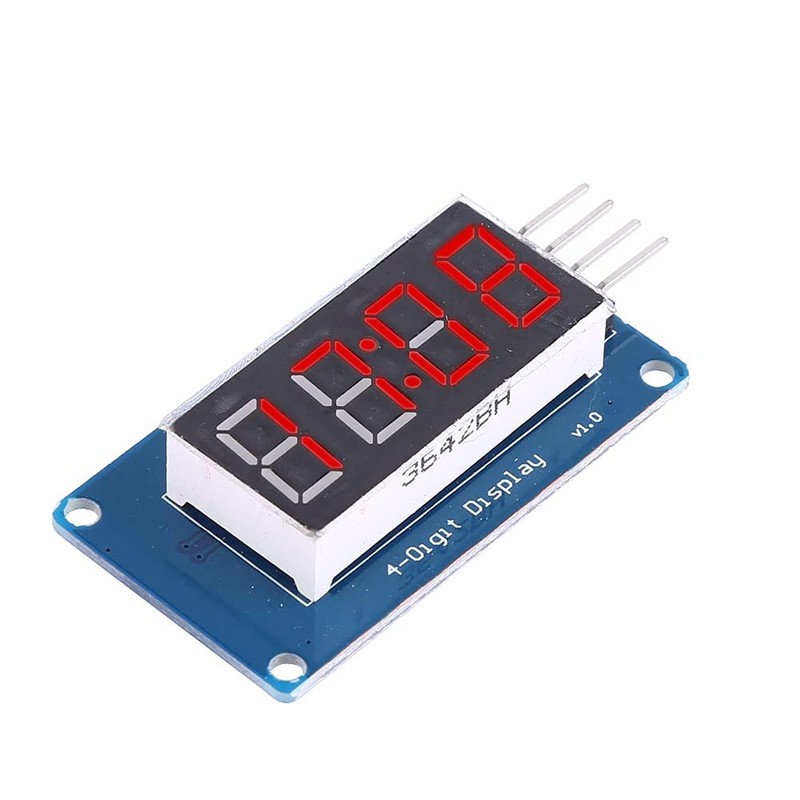 4Pcs 0.36 Inch 3.3~5.5V LED 4-Digit Adjustable Brightness Display Module