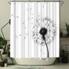 WELMECO Dandelion Shower Curtain Country Shower Curtain 72x72inch Polyester Fabric