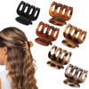 USDNICE Small Matte Hair Claw Clips for Thin Hair, 6