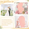 FANPROMS 7.2FT Wedding Arch Backdrop Stand with Spandex Arch Cover