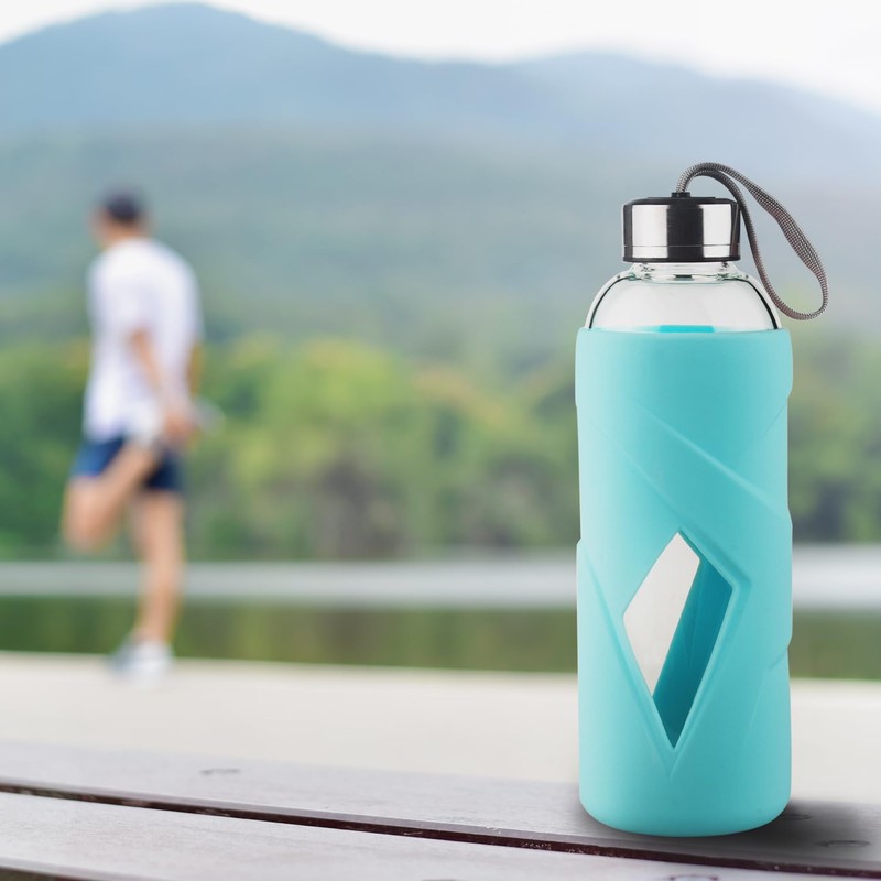 SHOW INGENUITY 32 oz Borosilicate Glass Water Bottle BPA Free