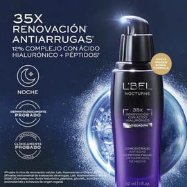 LBEL - Set Nocturne Rostro  Ojos  Srum Facial Antiedad  Srum Contorno de Ojos con cido Hialurnico y Pro-Retinol  Efecto Tensor y Renovador Nocturno   