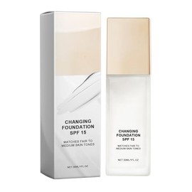 Skye Color Changing Magic Foundation, Colour Changing Foundation, All Day Flawless Warm Skin Tone BB Cream Makeup Base Concealer, Long Lasting Color Match for Face for All Skin SPF15