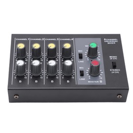Audio Mixer 110-240V 8 Channel Input Mono Stereo Sound Mixing Console Low Noise Sound Mixing Console US Plug