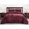 3 Piece Plush Silky Soft Smooth Hand-Feel Velvet Quilt Oversized