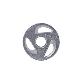 CAP Barbell 2-Inch Olympic Grip Weight Plates, Single, Gray, Various Sizes, 2.5 lb
