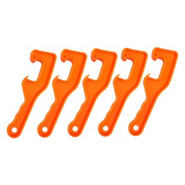 Ciieeo 1set Paint Bucket Opener Wrench Electric Can Opener Heavy Duty Can Opener Electric Kitchen Supplies Lid Lifter Coconut Opener Tool Bucket Lid Opener Tool Lefty Orange Plastic 5pcs
