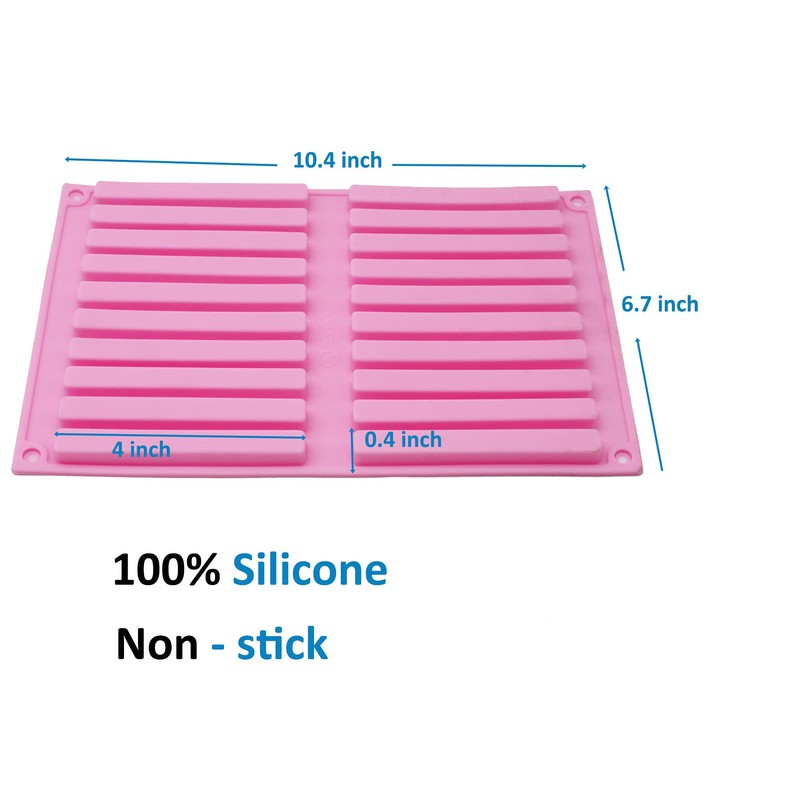 X-Haibei 20 Bars 10cm Length Strips Biscuit Chocolate Sticks Cookies