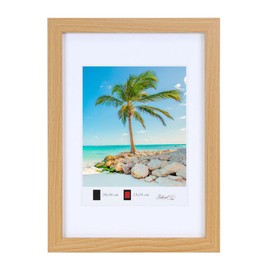 Wooden Picture Frame Plexi Lifestyle Photo Frame Collage Wall Decoration Poster HR25: Colour: Beech | Format: 30 x 30 cm
