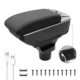 Car Armrest Box for Toyota Vitz 2006-2011 Auto Accessories 7USB Storage Center Console Double-Layer Armrest Organizer Box with Cup Holder