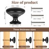 ShipeeKin 20x Cabinet Knobs Black Door Knob Matt Black Dresser