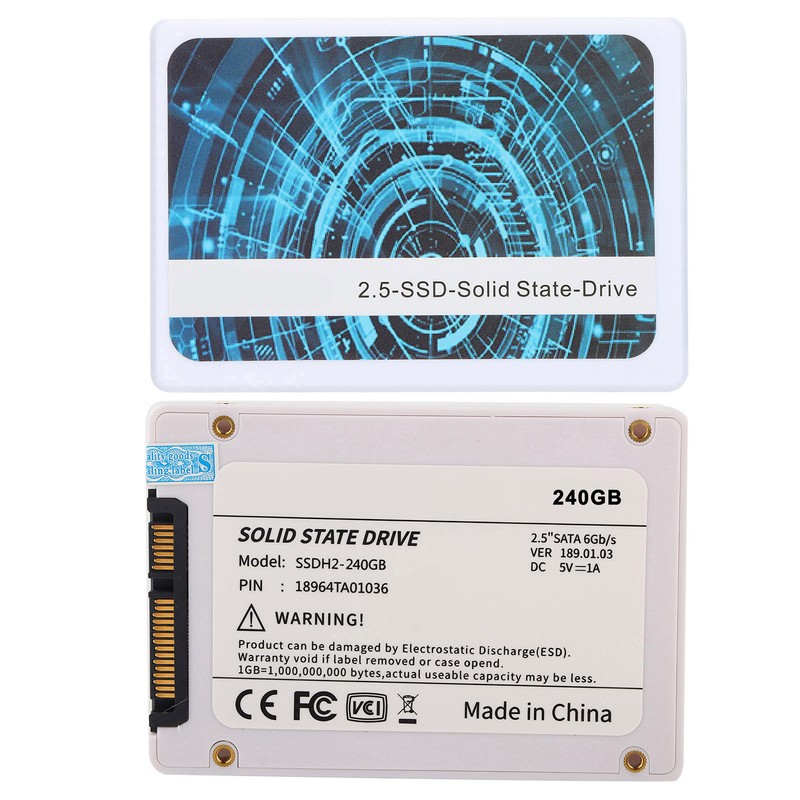 BU KING 2.5in Drive White High Speed Plastic Hard Disk