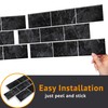 WALPLUS 12 Sheets Tile Stickers Glossy Removable Stick on Wall