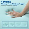 4 Inch Mattress Topper Memory Foam Queen Size Gel Mattress