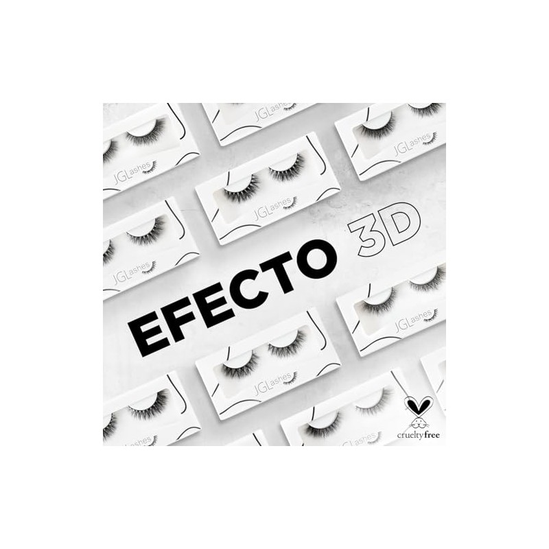 Pestaña petite 1, efecto 3D, largo de 10 mm, reutilizables