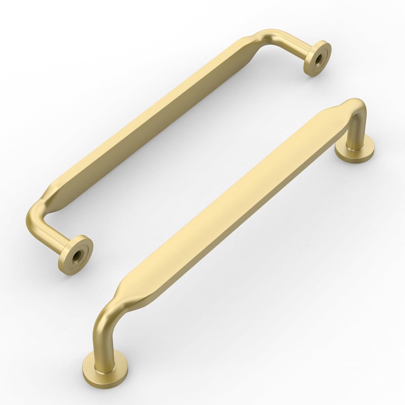 Amerdeco 10 Pack Gold Cabinet Pulls 128mm(5nch) Hole Centers Kitchen