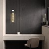 IDEQUY Modern Mini Crystal Pendant Light for Kitchen Island Bedroom