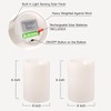 NURADA Large Outdoor Solar Candles Waterproof - 6" x 4"