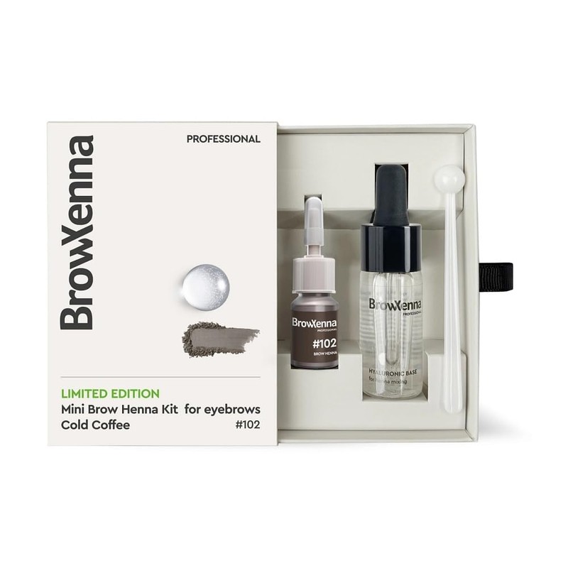 MINI Brow Henna Kit BrowXenna® + Base Hialurónica (102 Cold